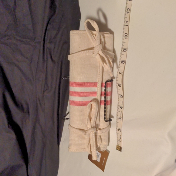 Pottery Barn Accessories Pottery Barn French Stripe Jewelry Roll